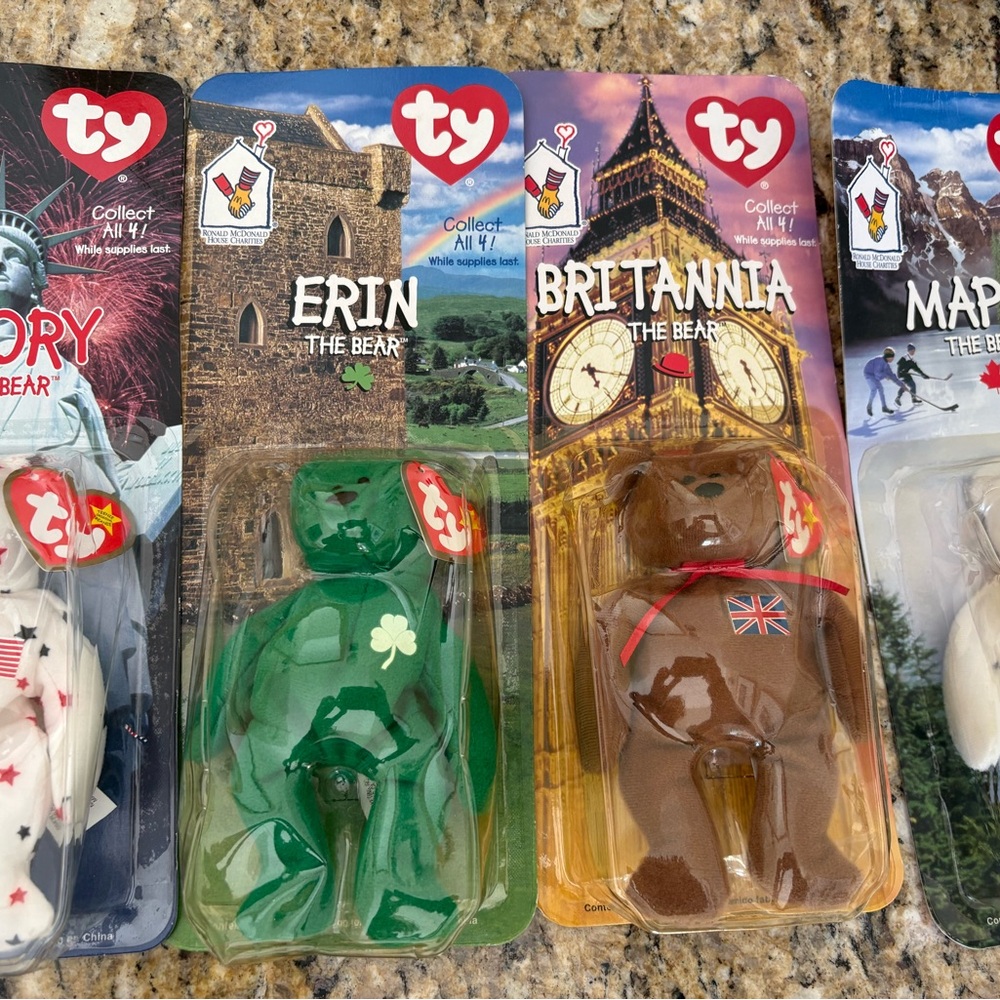 Set of 4 McDonald’s beanie babies